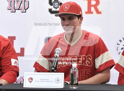 Thumbnail 1 in Trinity League Baseball Media Day - Orange Lutheran photogallery.
