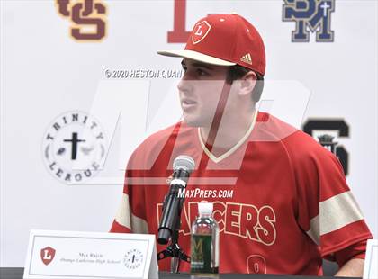 Thumbnail 2 in Trinity League Baseball Media Day - Orange Lutheran photogallery.