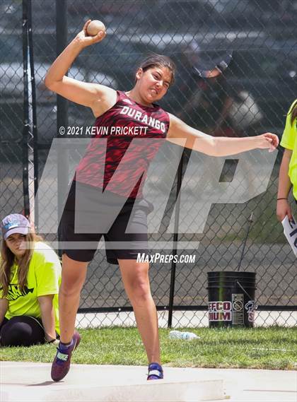 Thumbnail 3 in CHSAA Track & Field 4A Championships (Girls Shot Put) photogallery.