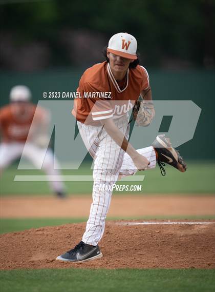 Thumbnail 1 in Liberty vs. White (UIL 5A Baseball Region 2 Area) photogallery.