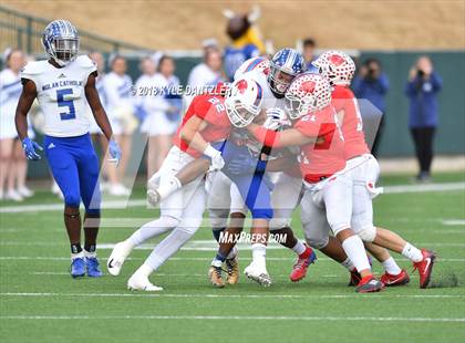 Thumbnail 1 in Nolan Catholic vs. Parish Episcopal (TAPPS  Division 1 Quarterfinal) photogallery.