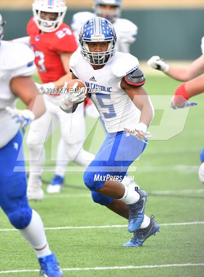 Thumbnail 1 in Nolan Catholic vs. Parish Episcopal (TAPPS  Division 1 Quarterfinal) photogallery.