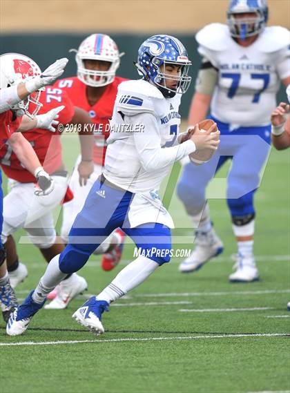Thumbnail 2 in Nolan Catholic vs. Parish Episcopal (TAPPS  Division 1 Quarterfinal) photogallery.