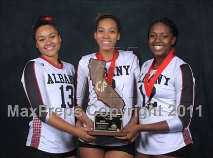 Thumbnail 1 in Albany vs. Cathedral Catholic (CIF State D3 Trophy/Team Awards) photogallery.