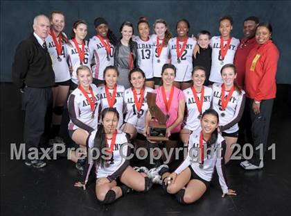 Thumbnail 1 in Albany vs. Cathedral Catholic (CIF State D3 Trophy/Team Awards) photogallery.