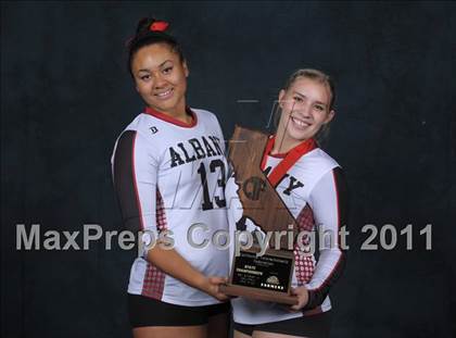 Thumbnail 2 in Albany vs. Cathedral Catholic (CIF State D3 Trophy/Team Awards) photogallery.