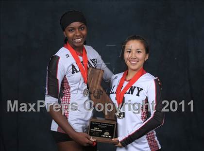Thumbnail 3 in Albany vs. Cathedral Catholic (CIF State D3 Trophy/Team Awards) photogallery.