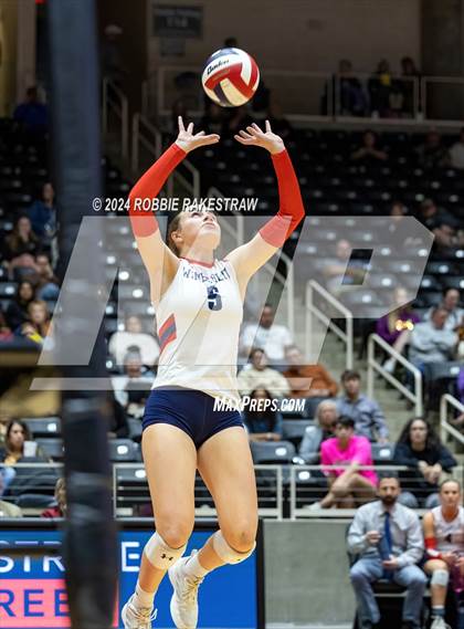 Thumbnail 1 in Wimberley vs. Randall (UIL 4A Volleyball Division II Final) photogallery.