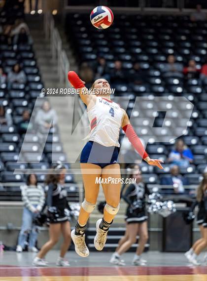 Thumbnail 1 in Wimberley vs. Randall (UIL 4A Volleyball Division II Final) photogallery.