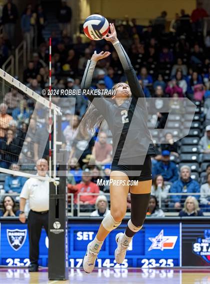 Thumbnail 1 in Wimberley vs. Randall (UIL 4A Volleyball Division II Final) photogallery.