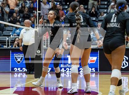 Thumbnail 3 in Wimberley vs. Randall (UIL 4A Volleyball Division II Final) photogallery.