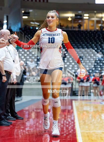 Thumbnail 3 in Wimberley vs. Randall (UIL 4A Volleyball Division II Final) photogallery.