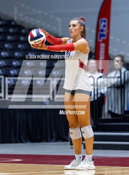 Thumbnail 3 in Wimberley vs. Randall (UIL 4A Volleyball Division II Final) photogallery.