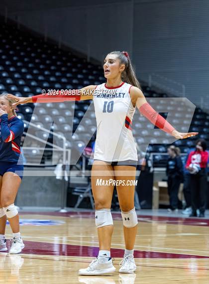 Thumbnail 1 in Wimberley vs. Randall (UIL 4A Volleyball Division II Final) photogallery.