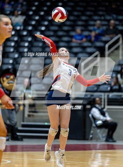 Thumbnail 2 in Wimberley vs. Randall (UIL 4A Volleyball Division II Final) photogallery.