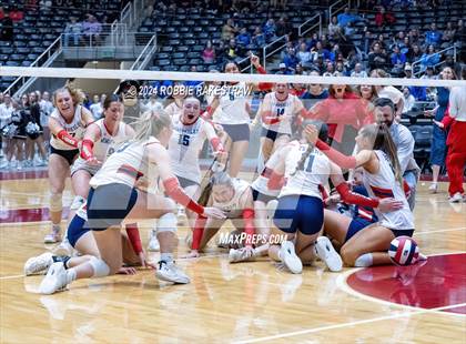 Thumbnail 3 in Wimberley vs. Randall (UIL 4A Volleyball Division II Final) photogallery.