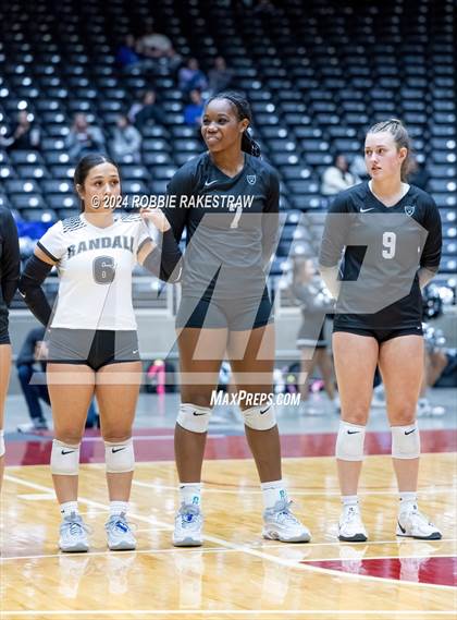 Thumbnail 2 in Wimberley vs. Randall (UIL 4A Volleyball Division II Final) photogallery.