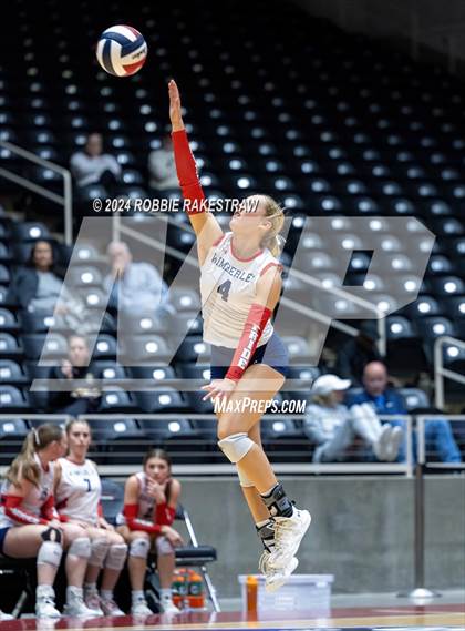 Thumbnail 1 in Wimberley vs. Randall (UIL 4A Volleyball Division II Final) photogallery.