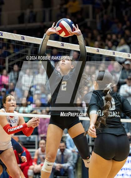 Thumbnail 3 in Wimberley vs. Randall (UIL 4A Volleyball Division II Final) photogallery.