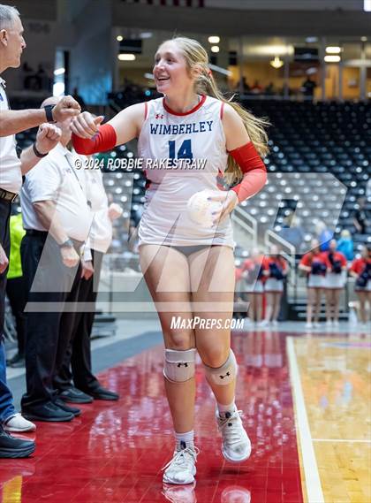 Thumbnail 3 in Wimberley vs. Randall (UIL 4A Volleyball Division II Final) photogallery.