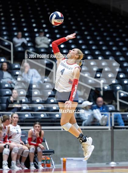 Thumbnail 3 in Wimberley vs. Randall (UIL 4A Volleyball Division II Final) photogallery.