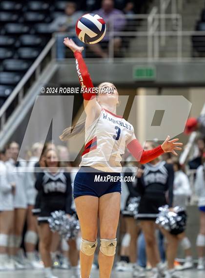 Thumbnail 3 in Wimberley vs. Randall (UIL 4A Volleyball Division II Final) photogallery.