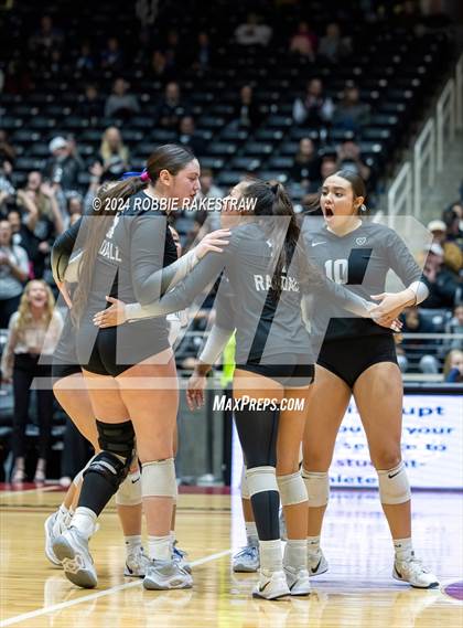 Thumbnail 2 in Wimberley vs. Randall (UIL 4A Volleyball Division II Final) photogallery.
