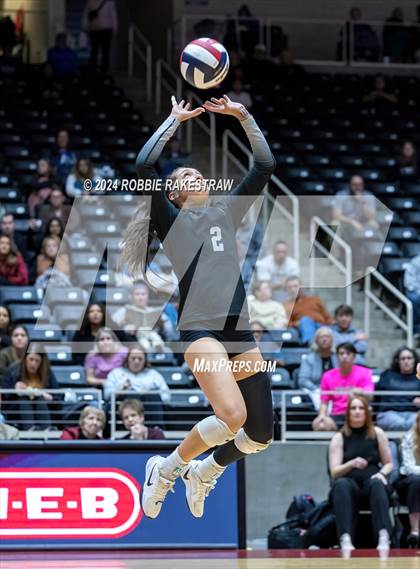 Thumbnail 3 in Wimberley vs. Randall (UIL 4A Volleyball Division II Final) photogallery.