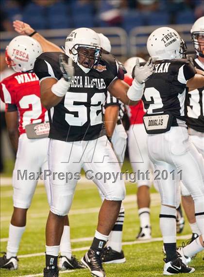 Thumbnail 3 in 2010 THSCA All-Star Football Game photogallery.