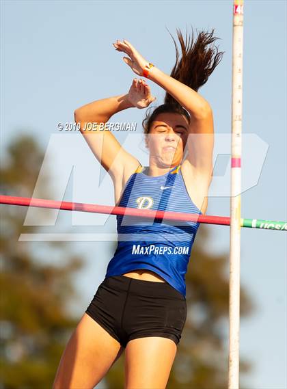 Thumbnail 1 in CIF State Track and Field Championships (Girls Pole Vault - Day 1) photogallery.