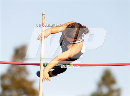 Thumbnail 1 in CIF State Track and Field Championships (Girls Pole Vault - Day 1) photogallery.
