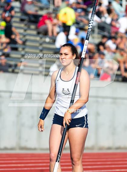 Thumbnail 3 in CIF State Track and Field Championships (Girls Pole Vault - Day 1) photogallery.
