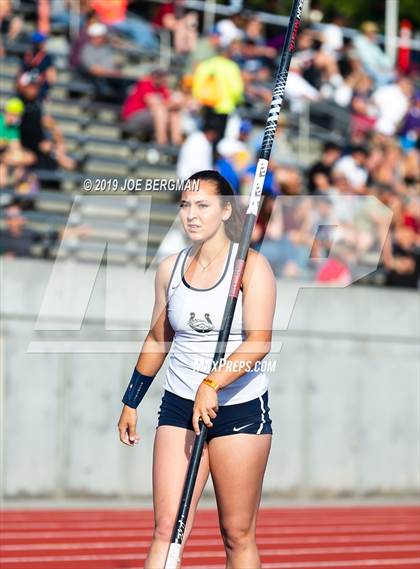Thumbnail 1 in CIF State Track and Field Championships (Girls Pole Vault - Day 1) photogallery.