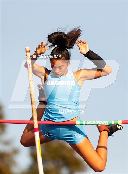 Thumbnail 1 in CIF State Track and Field Championships (Girls Pole Vault - Day 1) photogallery.