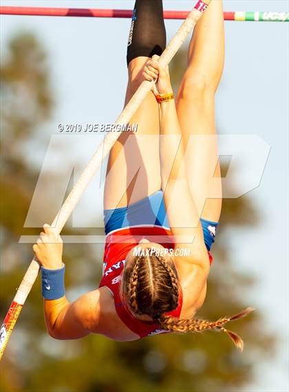 Thumbnail 3 in CIF State Track and Field Championships (Girls Pole Vault - Day 1) photogallery.