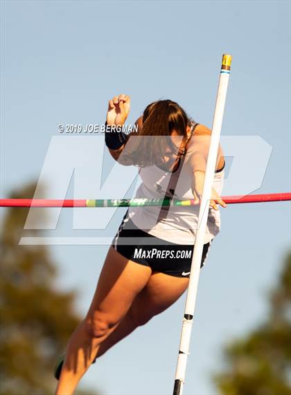 Thumbnail 1 in CIF State Track and Field Championships (Girls Pole Vault - Day 1) photogallery.