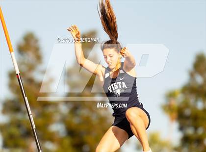 Thumbnail 3 in CIF State Track and Field Championships (Girls Pole Vault - Day 1) photogallery.