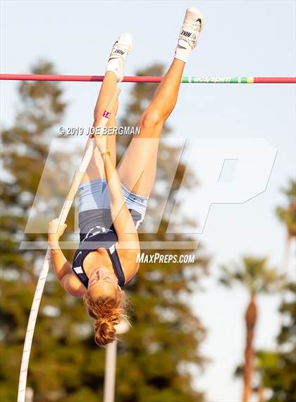 Thumbnail 1 in CIF State Track and Field Championships (Girls Pole Vault - Day 1) photogallery.