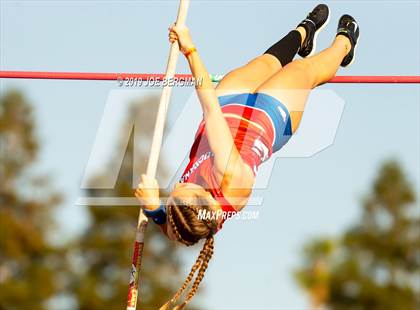 Thumbnail 1 in CIF State Track and Field Championships (Girls Pole Vault - Day 1) photogallery.