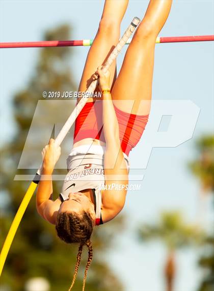 Thumbnail 3 in CIF State Track and Field Championships (Girls Pole Vault - Day 1) photogallery.