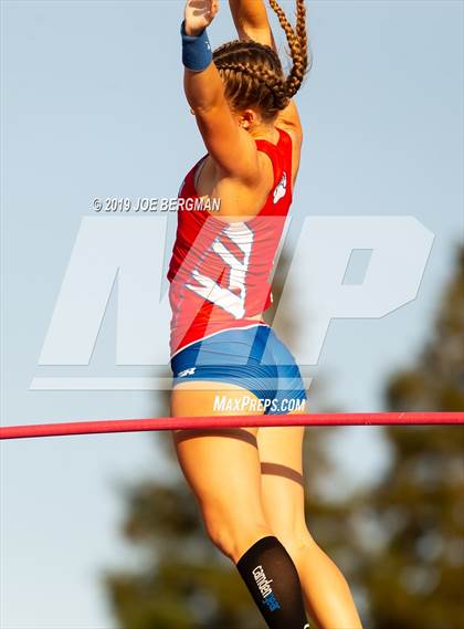Thumbnail 3 in CIF State Track and Field Championships (Girls Pole Vault - Day 1) photogallery.