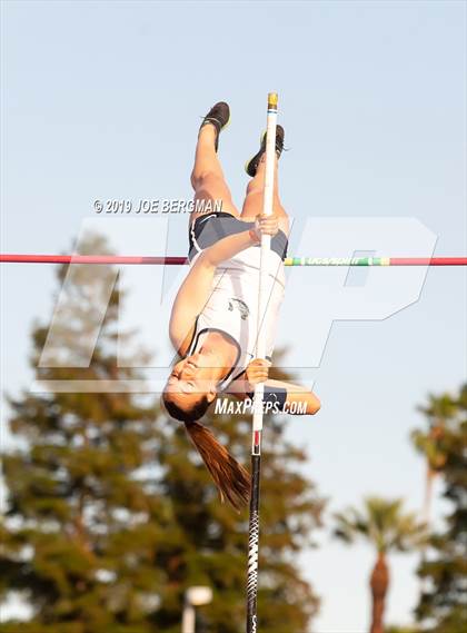 Thumbnail 1 in CIF State Track and Field Championships (Girls Pole Vault - Day 1) photogallery.