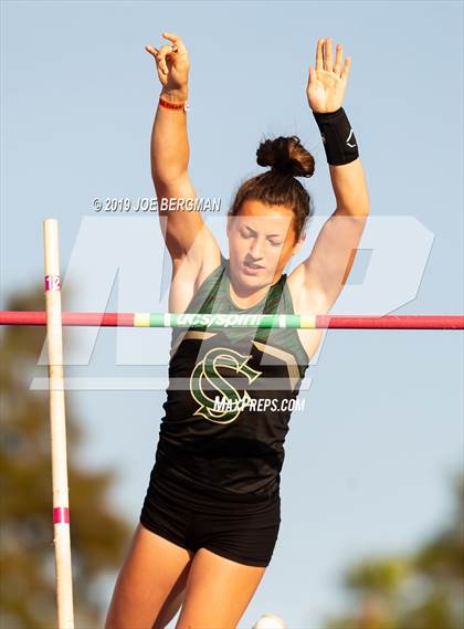 Thumbnail 2 in CIF State Track and Field Championships (Girls Pole Vault - Day 1) photogallery.