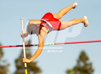 Thumbnail 1 in CIF State Track and Field Championships (Girls Pole Vault - Day 1) photogallery.