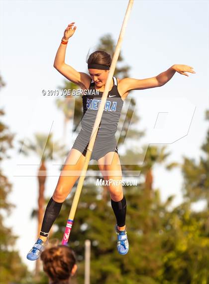 Thumbnail 2 in CIF State Track and Field Championships (Girls Pole Vault - Day 1) photogallery.