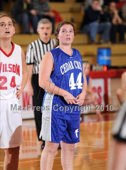 Thumbnail 2 in Cedar Crest vs. Wilson (Wilson Holiday Tournament) photogallery.