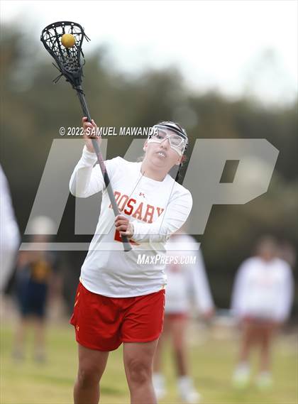 Thumbnail 2 in El Segundo vs Rosary Academy (Rose Bowl Jamboree) photogallery.