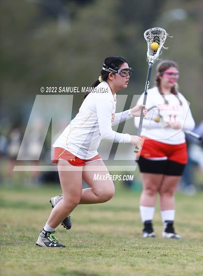 Thumbnail 2 in El Segundo vs Rosary Academy (Rose Bowl Jamboree) photogallery.