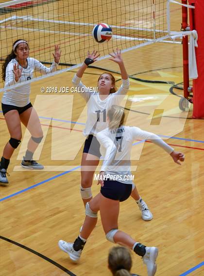 Thumbnail 1 in Smithson Valley vs Steele (NEISD Volleyball Tournament) photogallery.