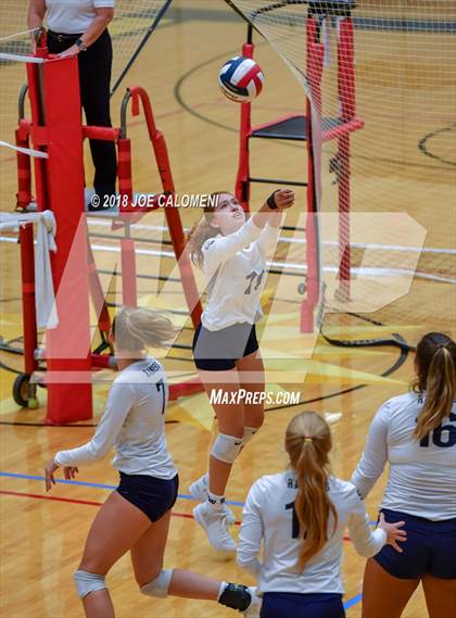 Thumbnail 2 in Smithson Valley vs Steele (NEISD Volleyball Tournament) photogallery.